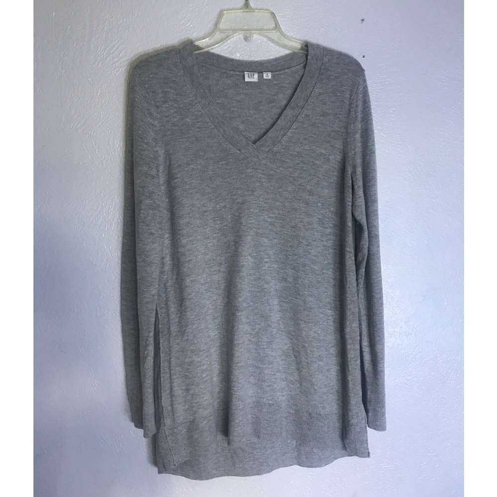 Gap grey long sleeve sweater top M